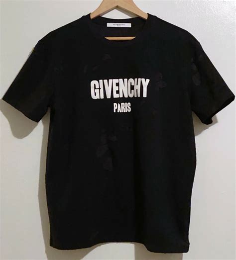 givenchy distressed tee fashionreps|GIVENCHY Distressed Logo.